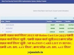 एमपी राशन कार्ड लिस्ट 2023